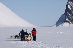 The Bank family heading through Bank Strait