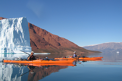 Kayaking in Scoresby sund , image by Dan Jones
